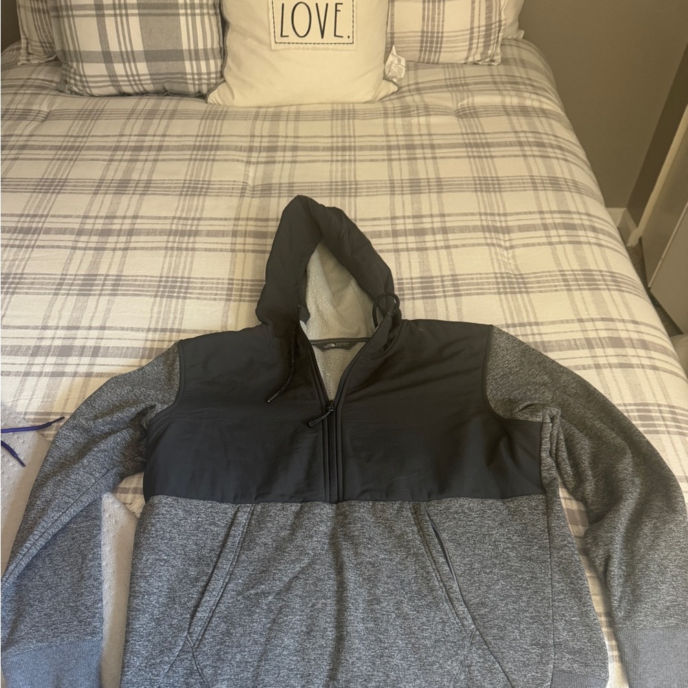 The North Face Gray and Black Hoodie